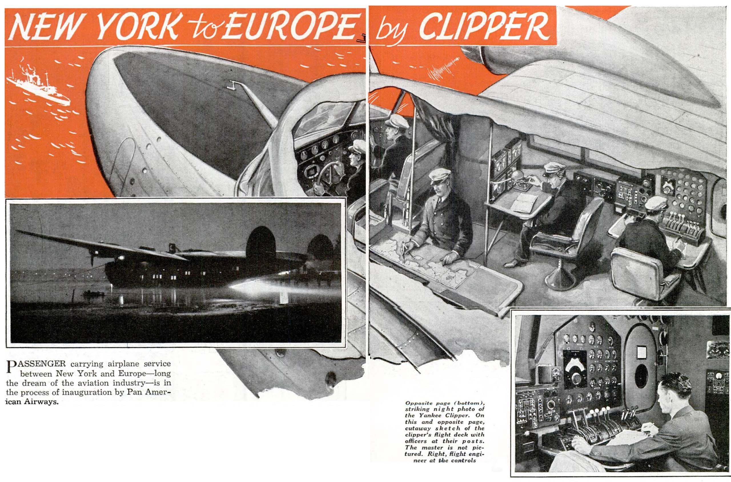 Yankee Clipper Ad (Popular Science, 1939).