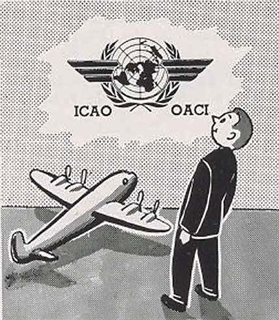 ICAO/OACI logo, c. 1960s (University of Miami Special Collections).