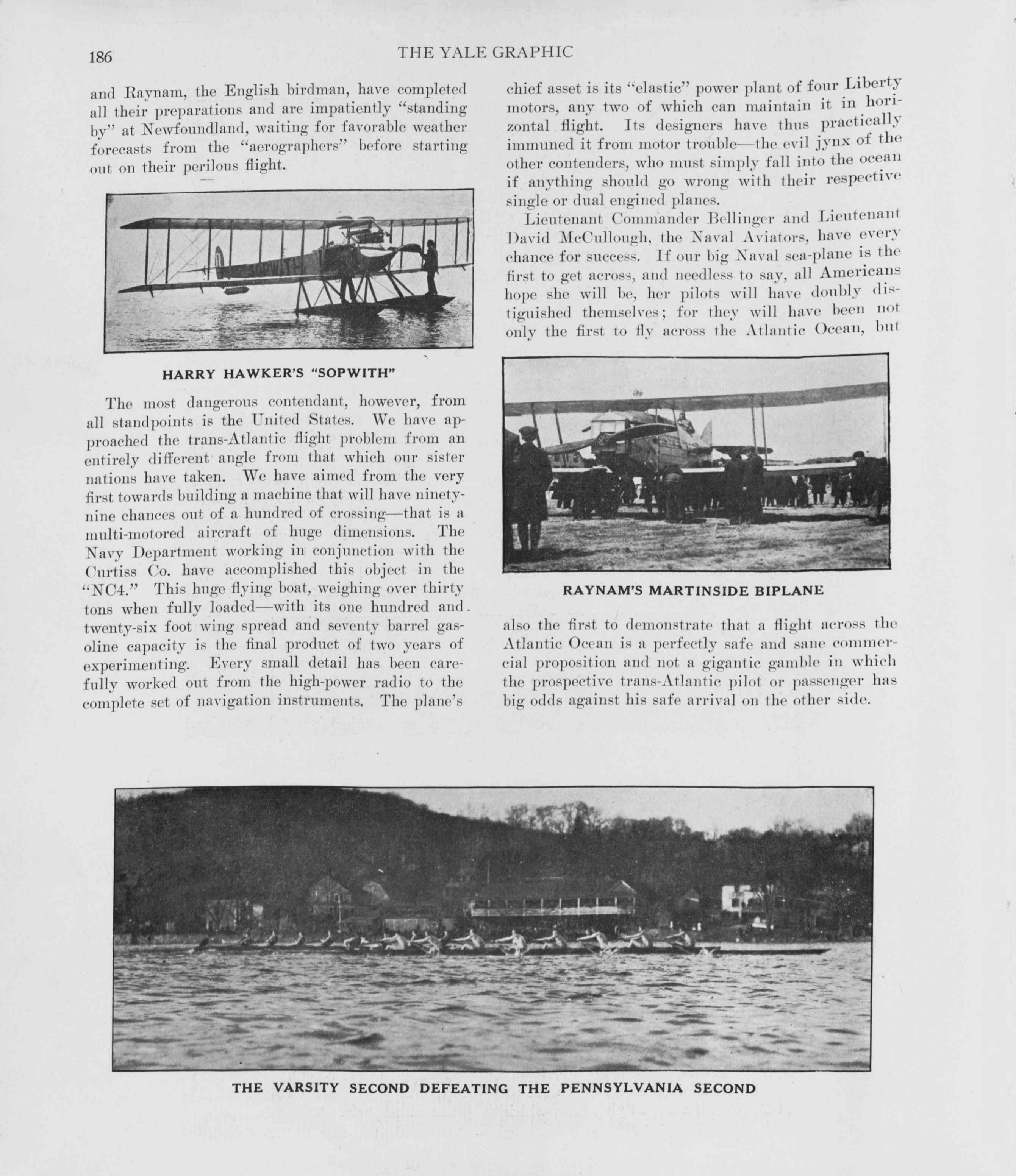 The Yale Graphic, May 7, 1919, pp. 185-186. Courtesy of  Beinecke Rare Book & Manuscript Library, Yale University.