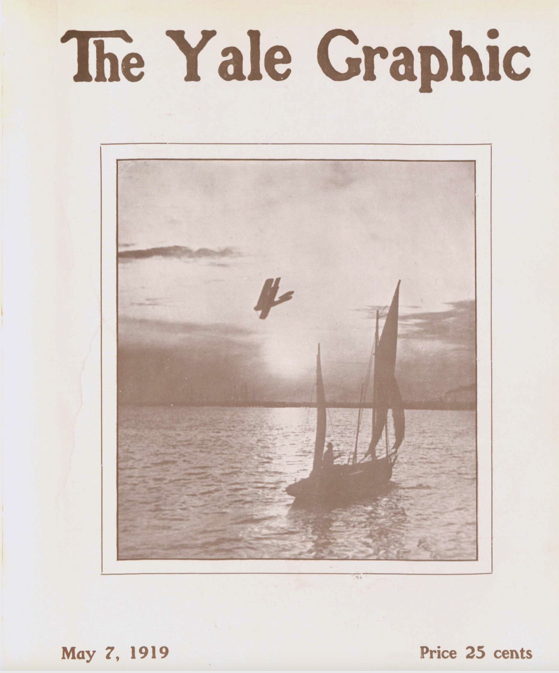 An article by Juan Trippe was published in "The Yale Graphic," May 7, 1919, just days before the NC-4 took off.