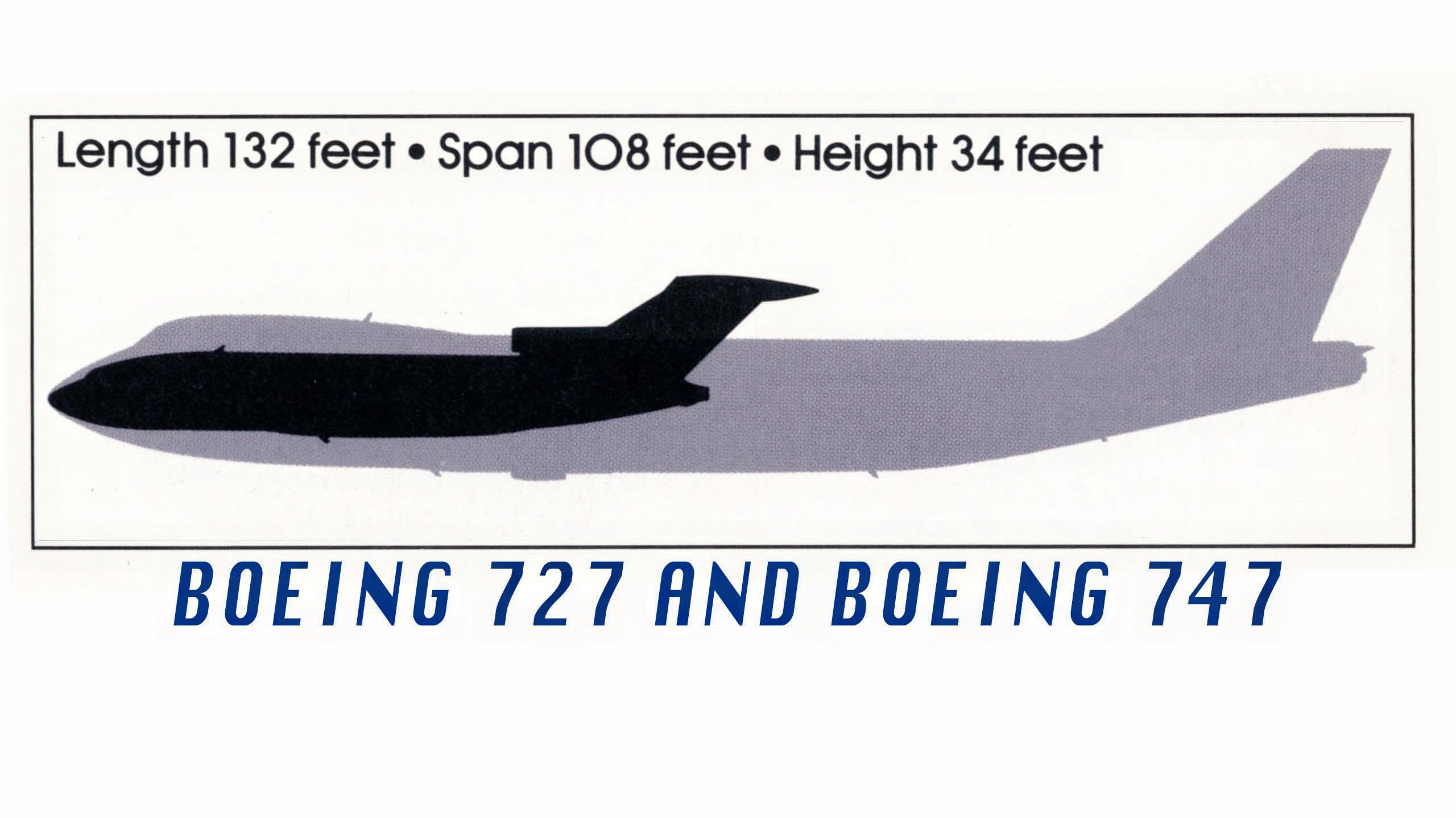 B-727 illustration by Mike Machat (From R.E.G. Davies. "Pan Am: An Airline and its Aircraft").