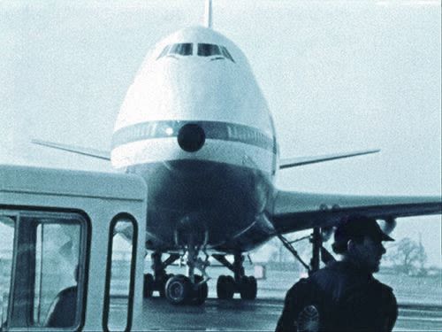 Pan Am 747 landing in London, 1970 (Pan Am Historical Foundation Film Collection).