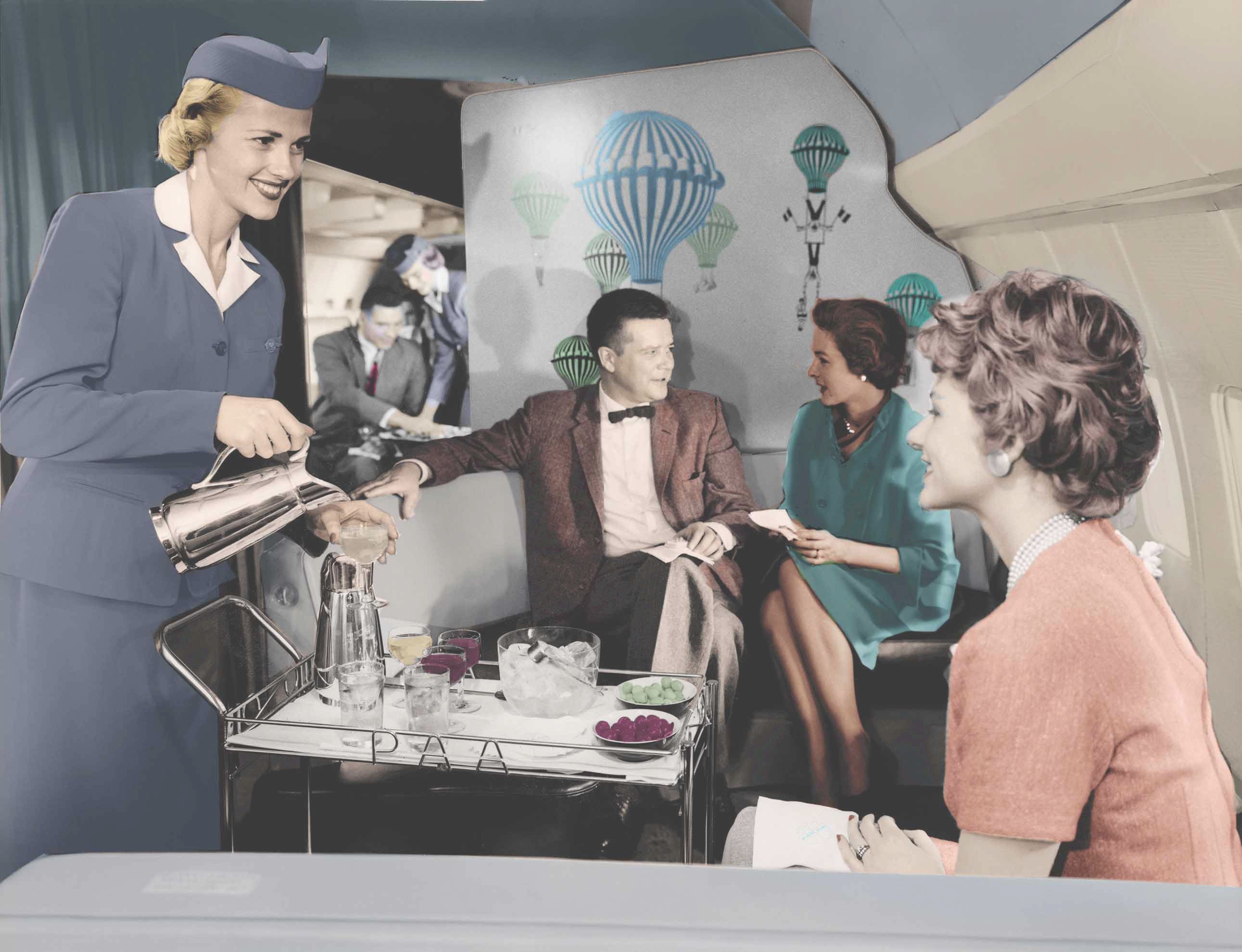 The Jet Set Aboard a Pan Am 707 (Pan Am Historical Foundation Collection).