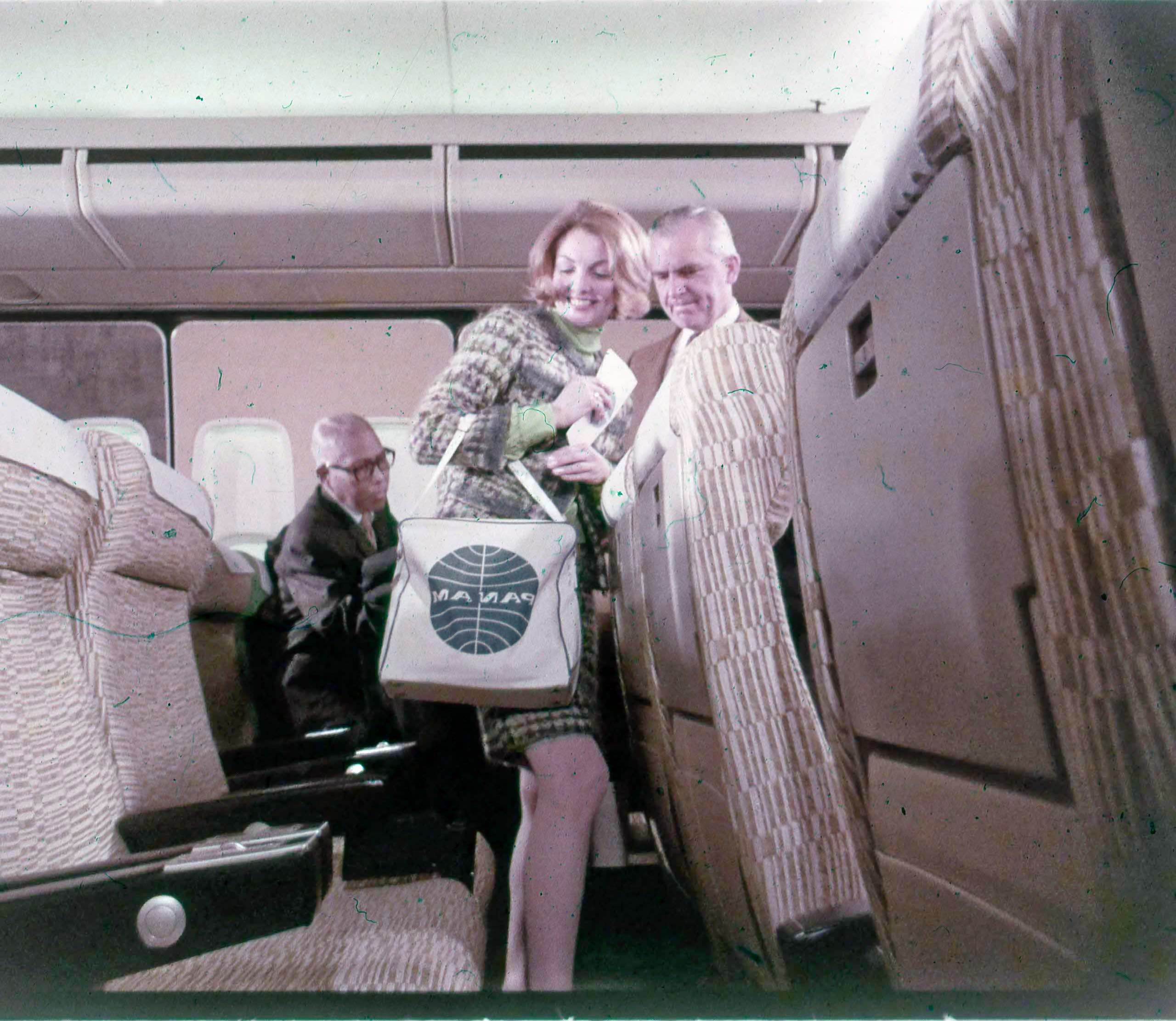 747 Interior Mockup photo, Passenger Seating (Courtesy AeroArt International Collection).