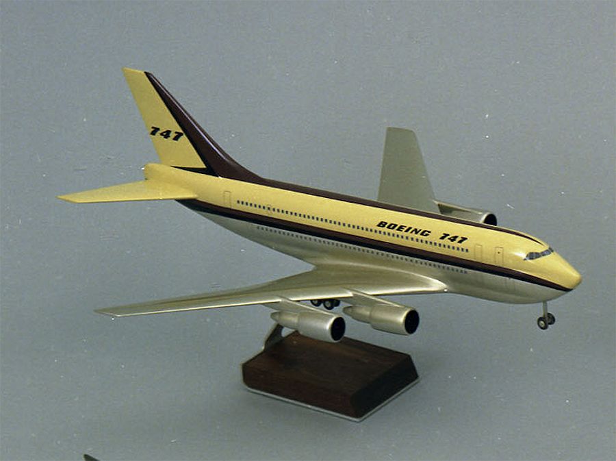 1. Early Boeing 747 Double-decker model (Courtesy, Boeing Company Archive).