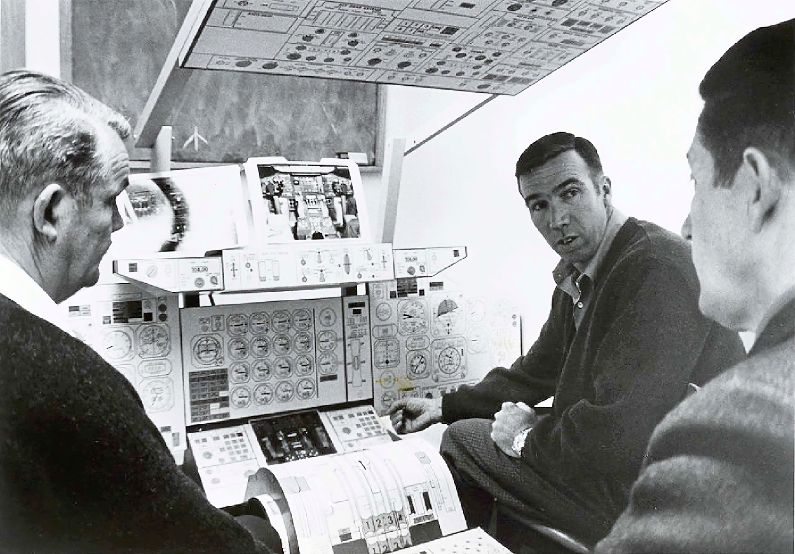 Procedures Training Mockups show pilots 747 details on the instrument panels University of Miami Special Collections).