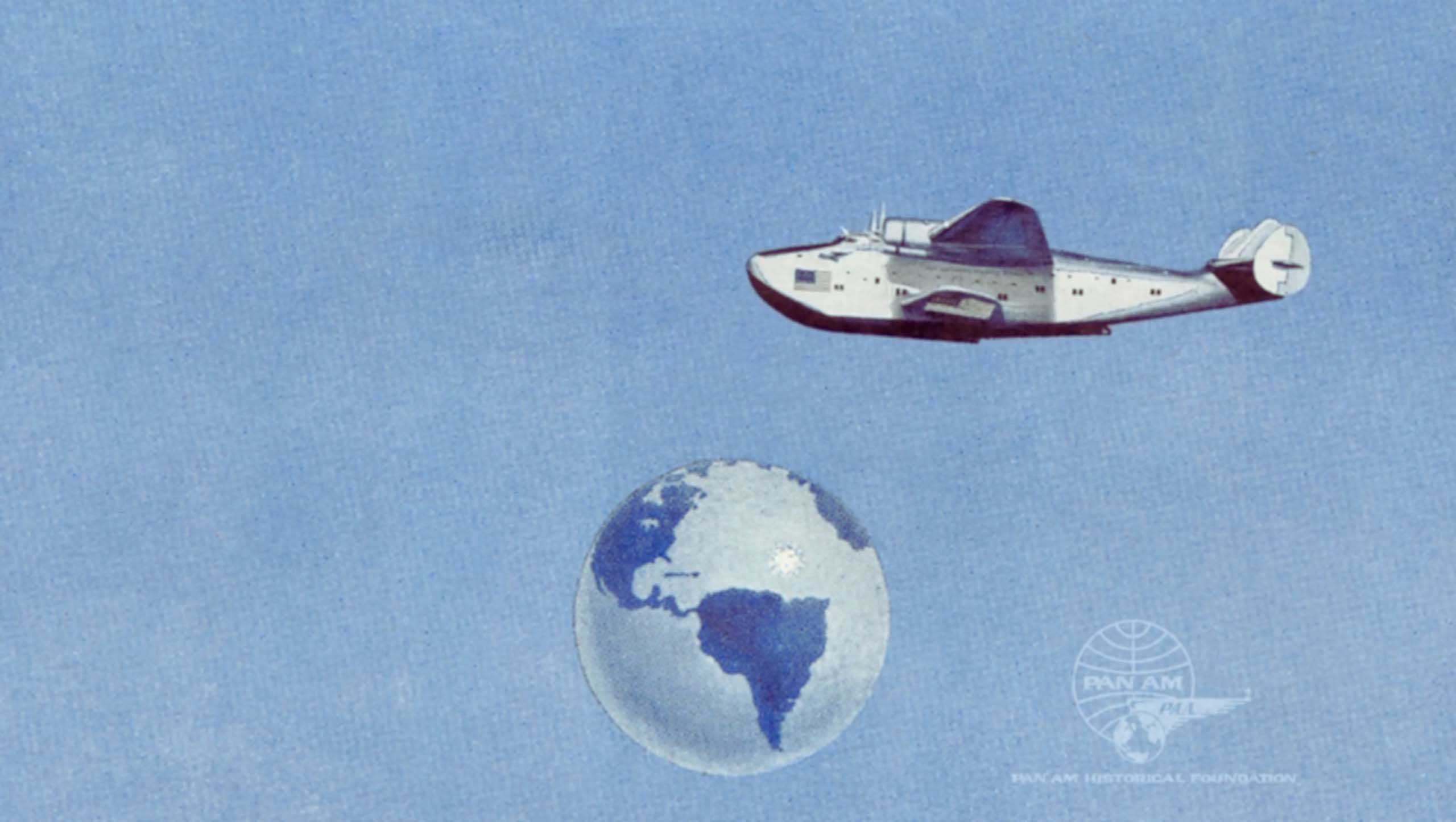 Illustration: Pan Am B-314 & Globe