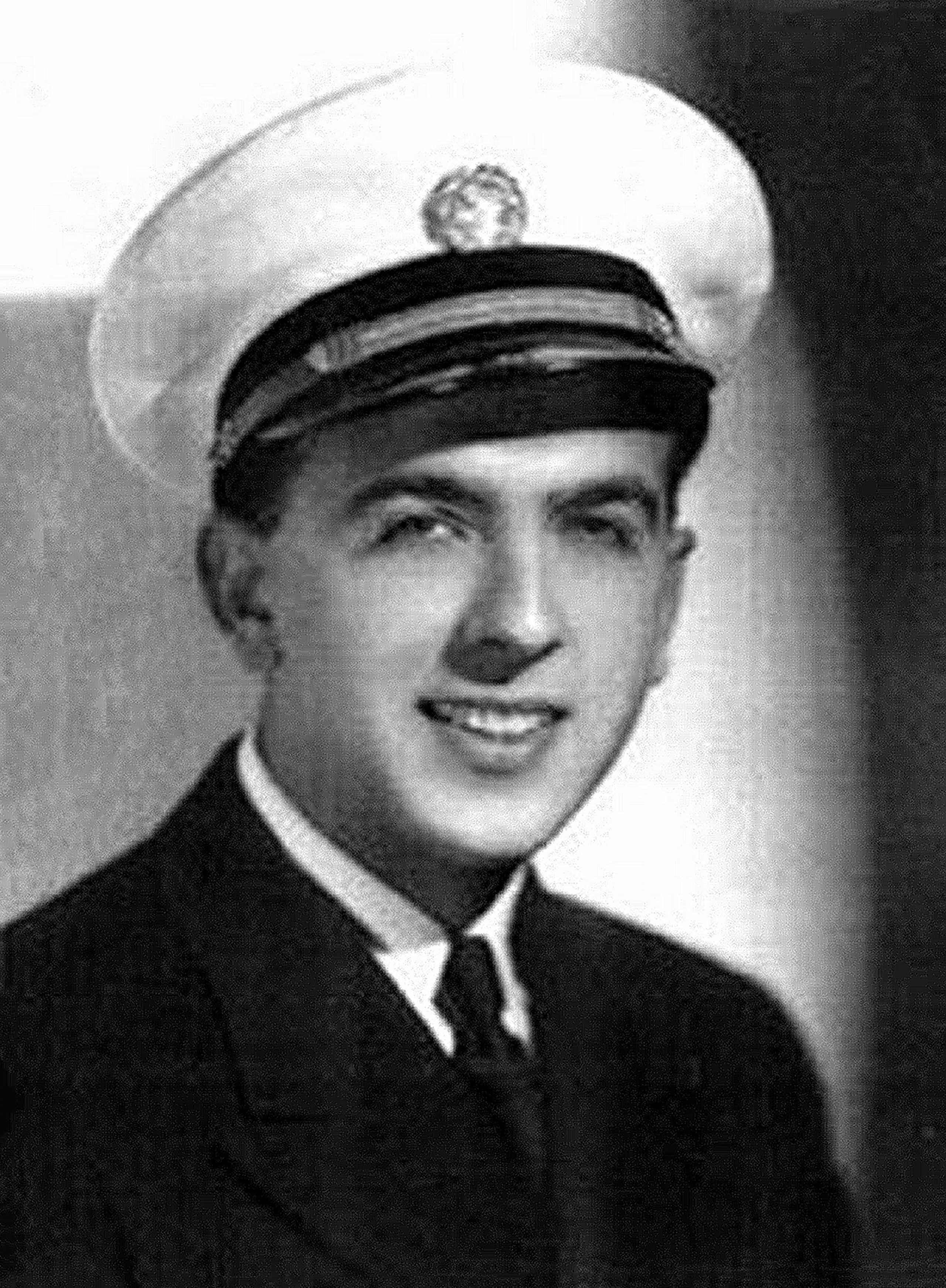 Pan Am Flight Radio Officer in his Pan Am uniform.