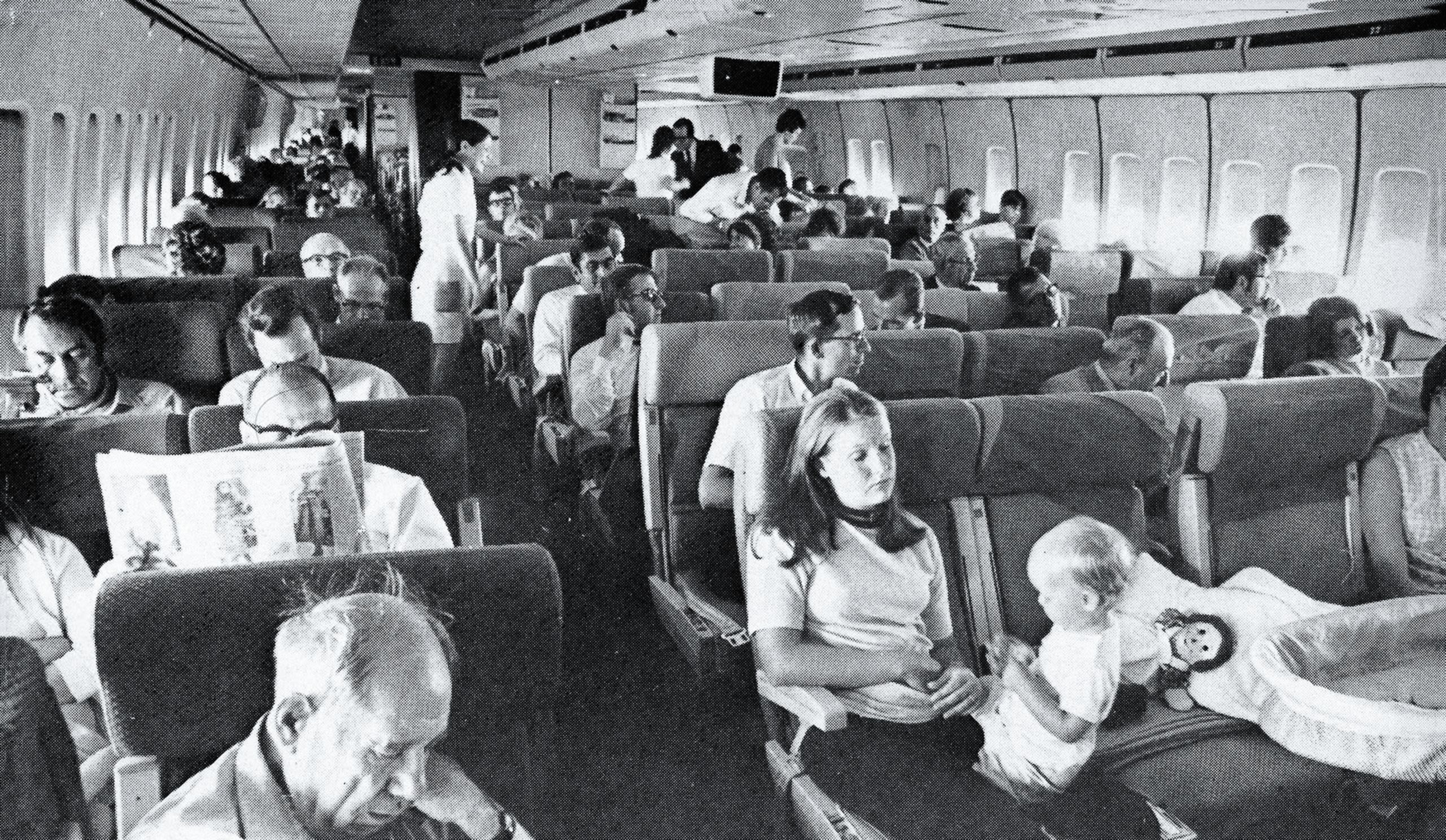 Pan Am Boeing greatly expanded passenger capacity while increasing efficiency and lowering costs per seat mile on its Boeing 747s (Pan Am Historical Foundation Collection).