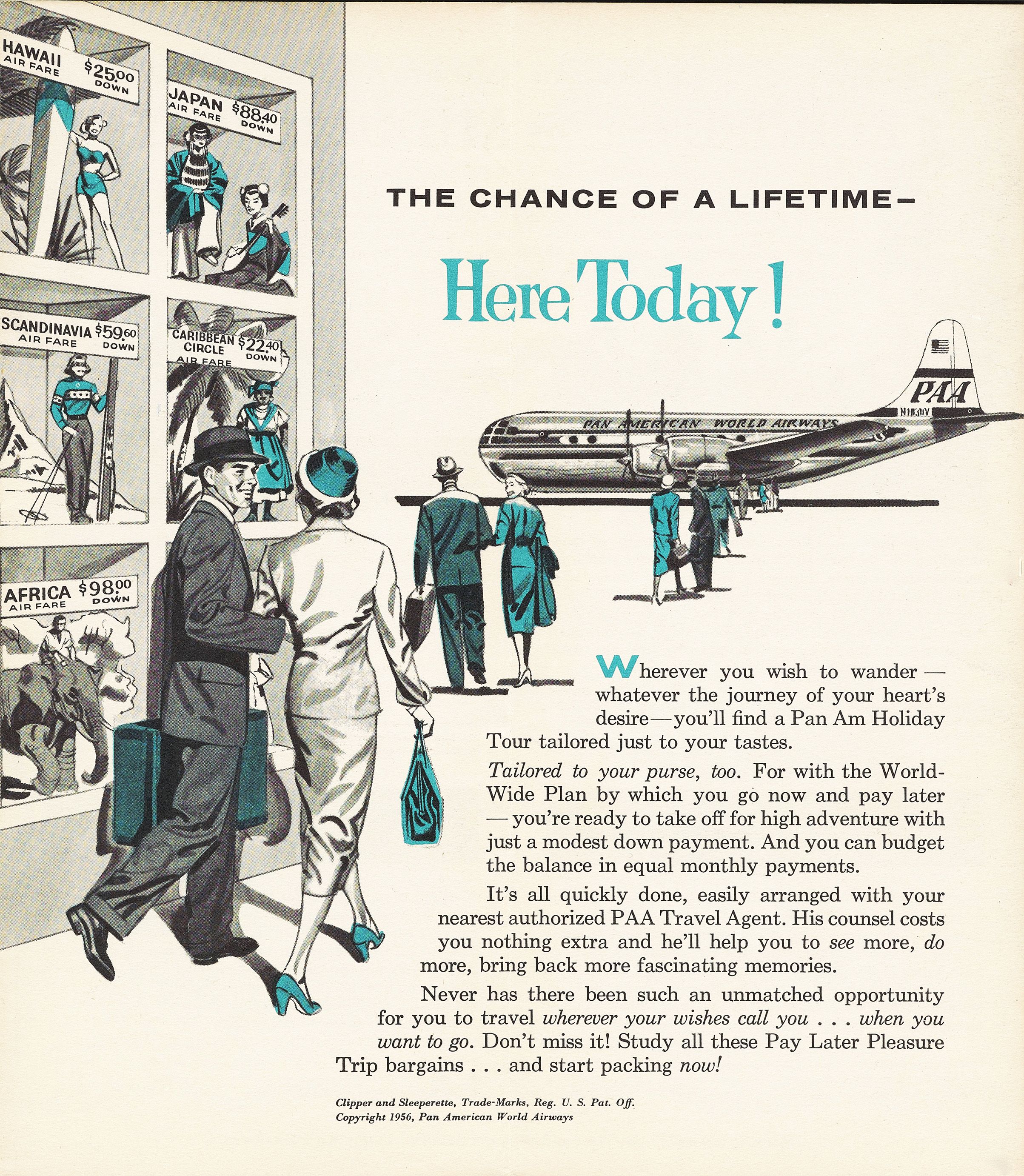 Pan Am Travel 1956