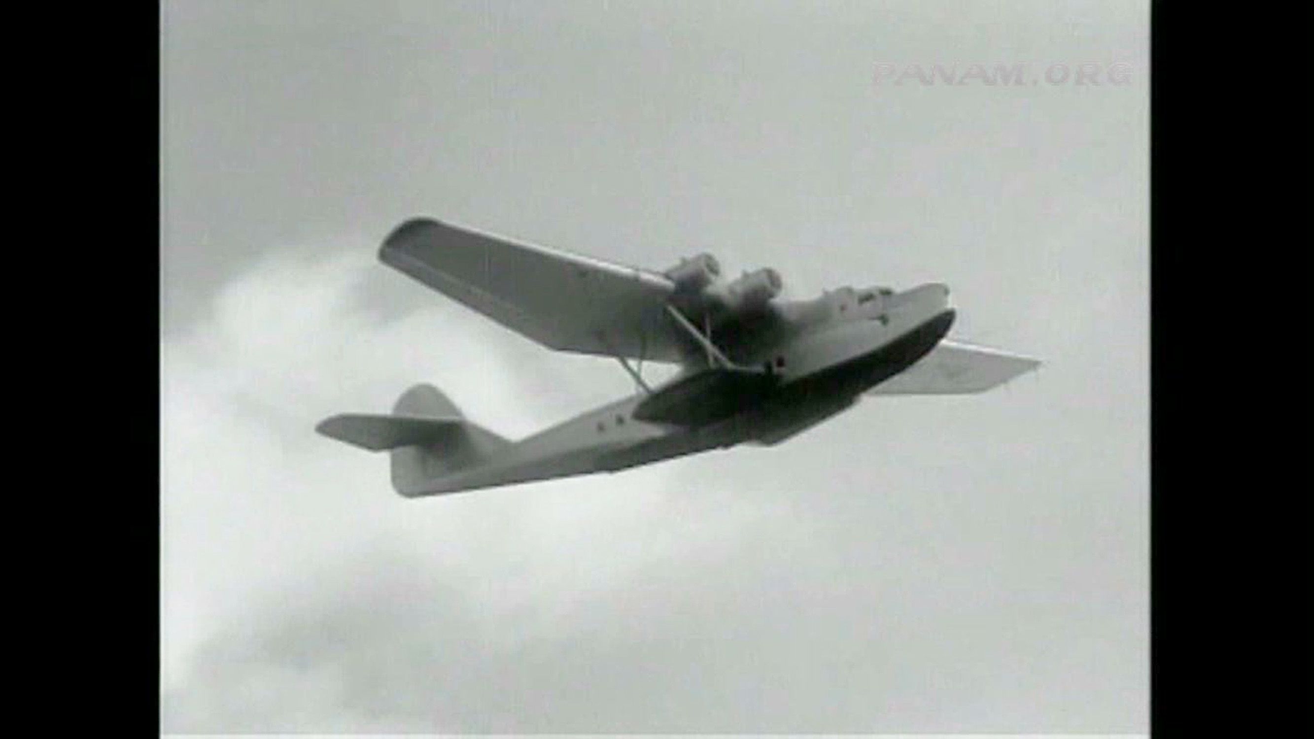 Frame from "Pacific Passage," about the Pan Am M-130 China Clipper