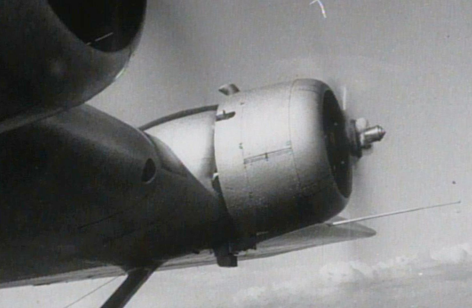 Pan Am Digital Library's Archival Insights: Fulton film frame-Engine aloft