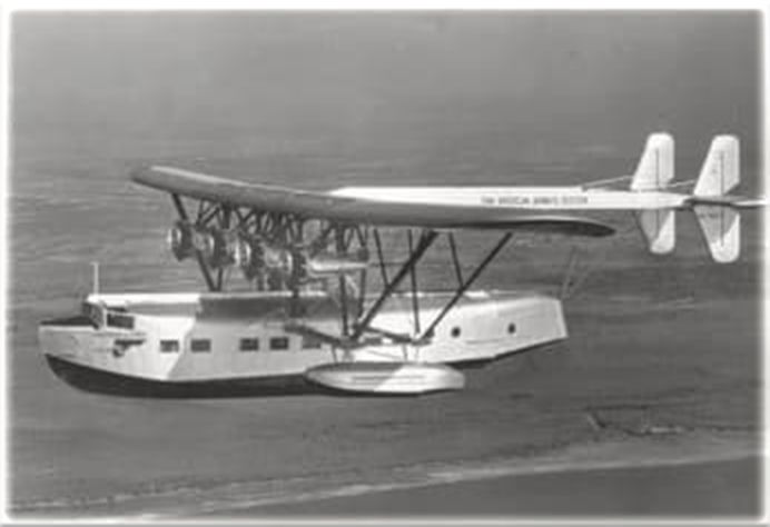 Pan Am Sikorsky S-40 "Southern Clipper" in flight.