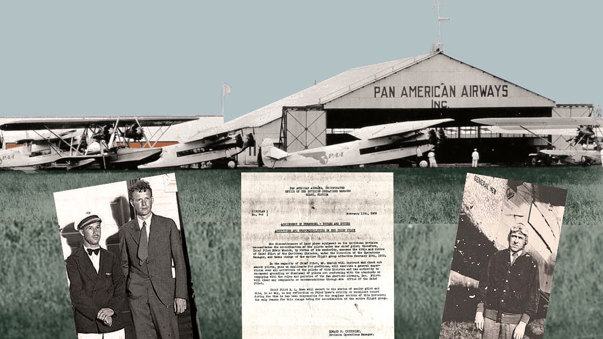 The Seniority of Pan Am Captains Basil Rowe, Charles Lindbergh and Edwin Musick